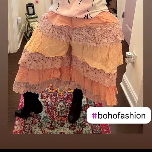 Colorful Layered Ruffle Pants - Picture 6 of 6